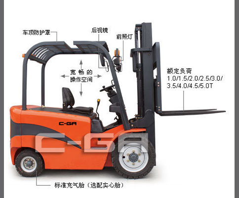 四支點(diǎn)平衡重式蓄電動(dòng)叉車(chē)